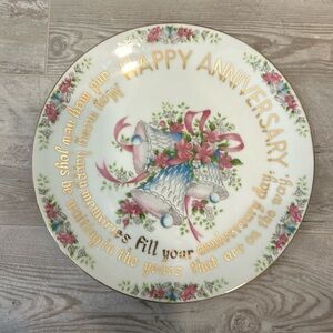 Happy Anniversary plate